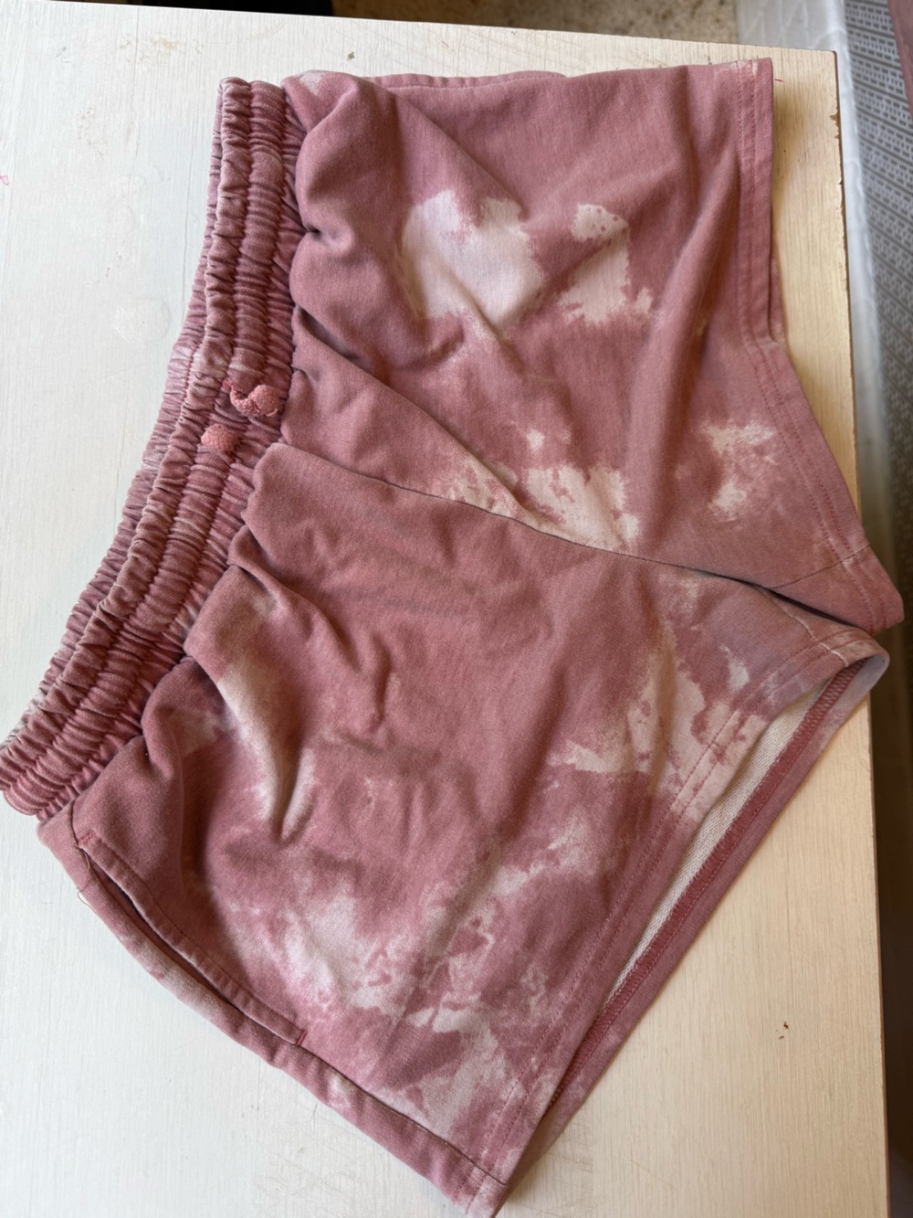 Tie-Dye Mauve Cropped Sweatshirt Top